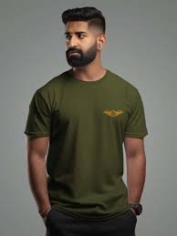 T-shirt for men green color