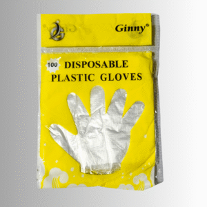 Disposable Plastic Hand Gloves (100 Pcs) | Food Safe Kitchen Gloves for Cooking, Cleaning & Food Handling